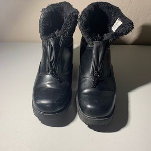 Totes Zippy Waterproof Boots Black Thermolite